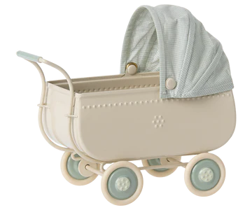 Maileg Kinderwagen - Mikro Blau