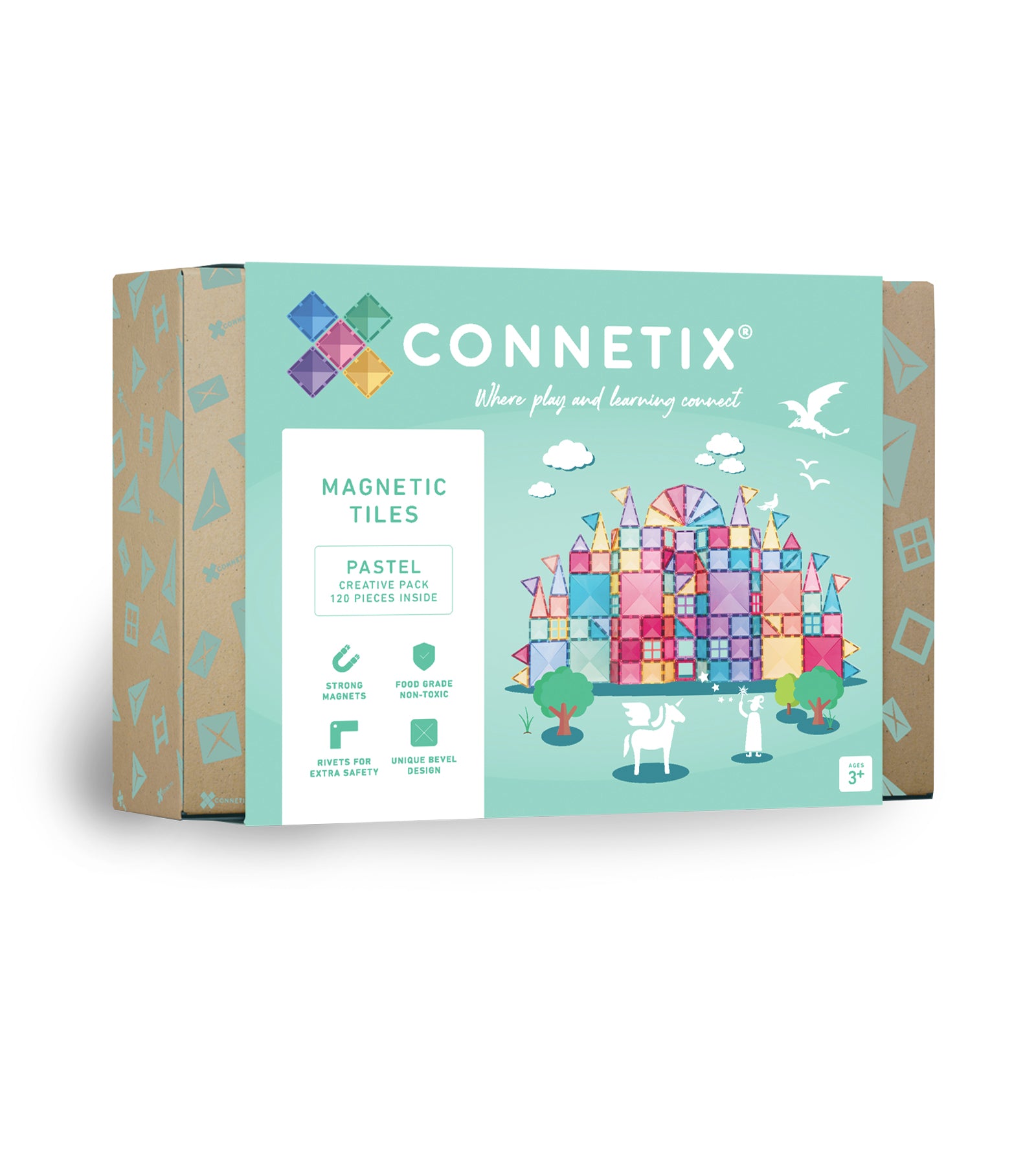 Connetix Magnetbausteine "Pastel Creative Pack" 120-teilig