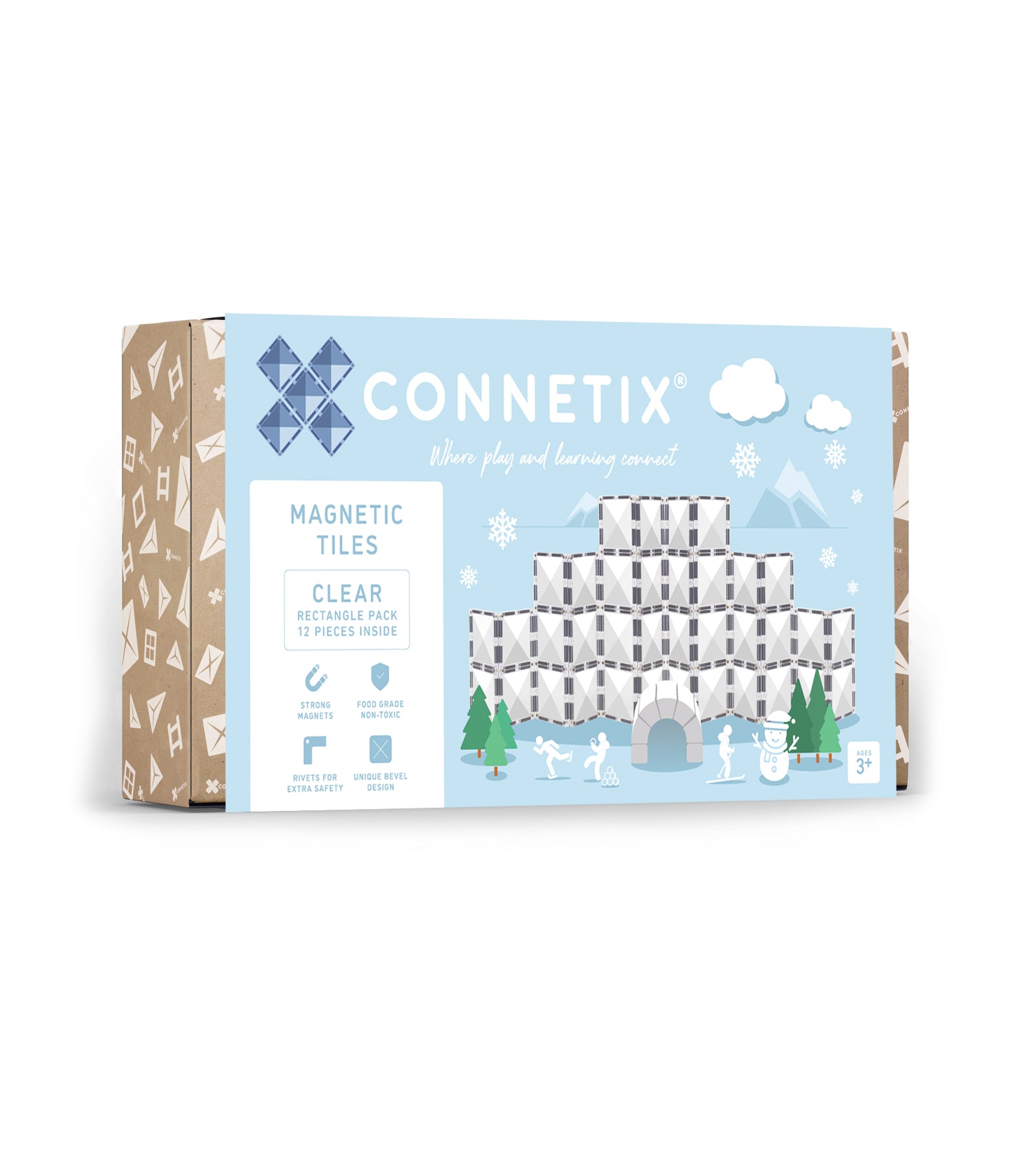 Connetix Magnetbausteine "Clear Rectangle Pack" 12-teilig