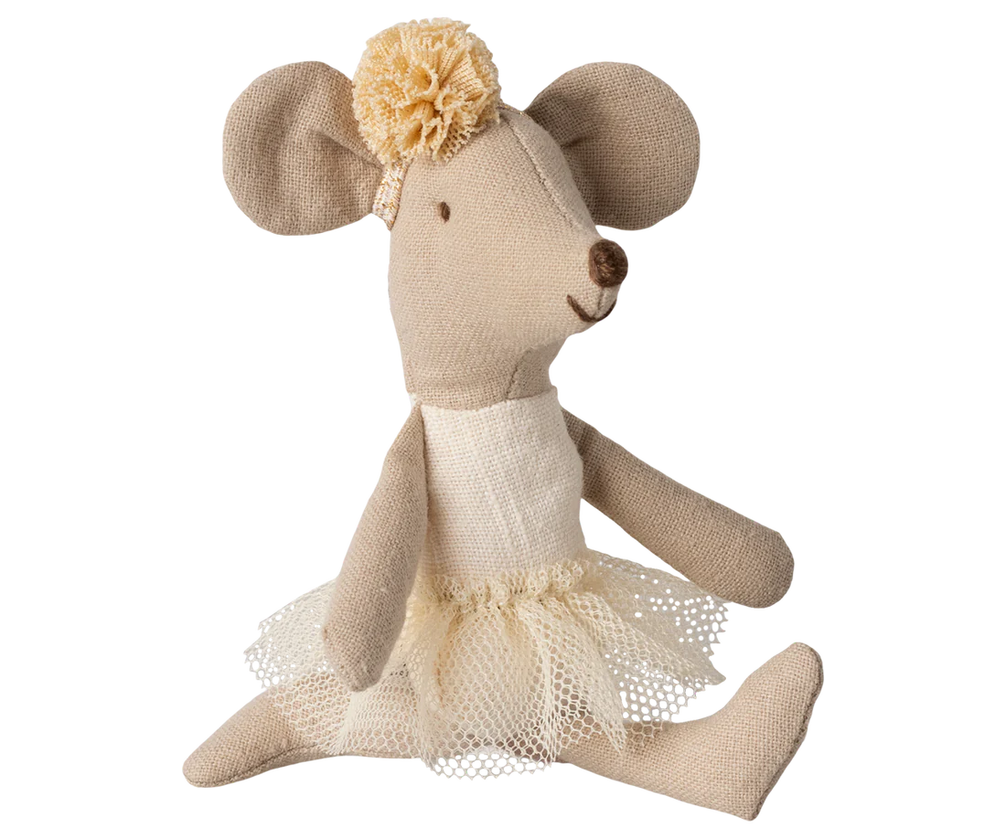 Maileg Ballerina Maus - Kleine Schwester Off White