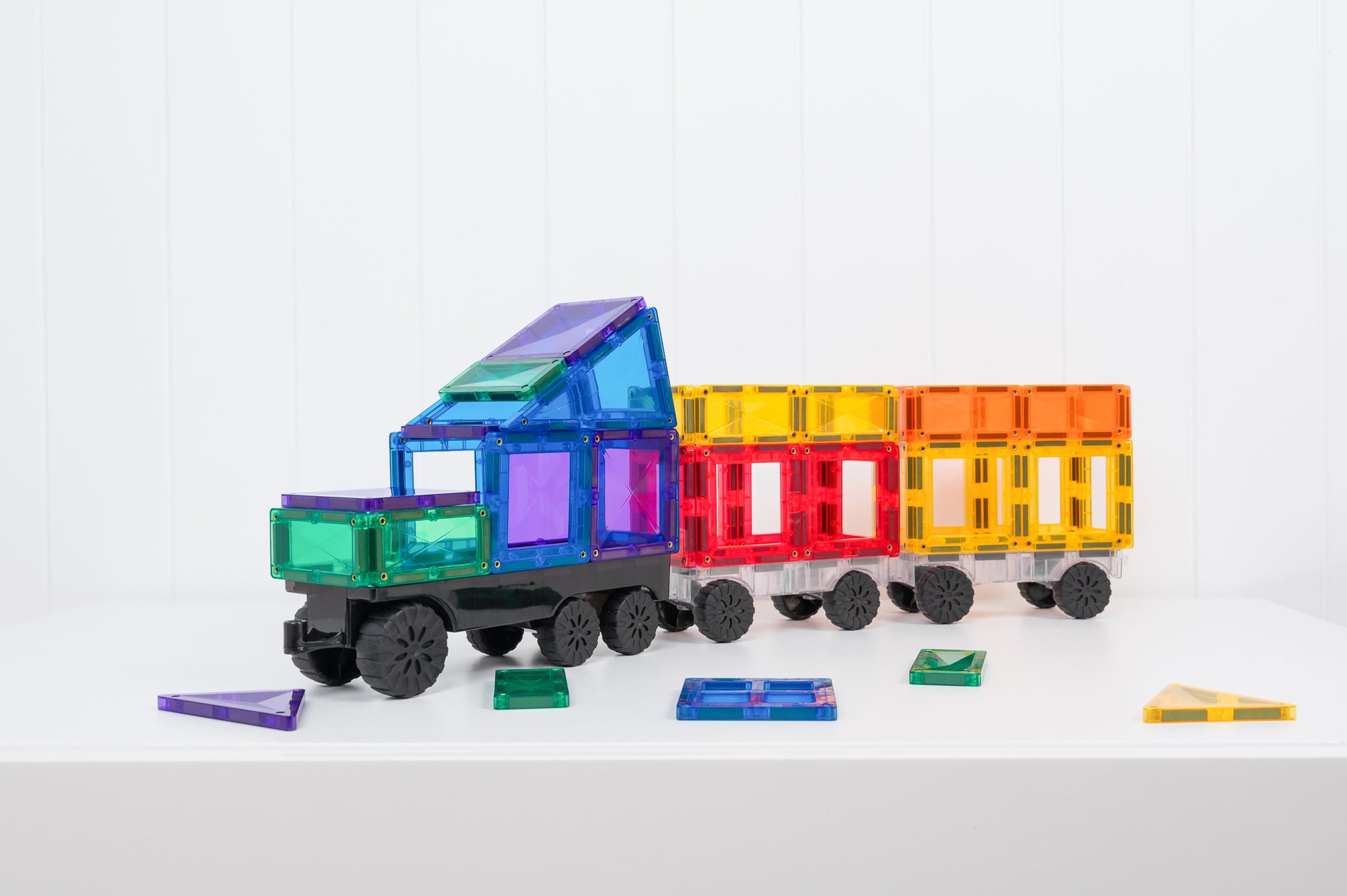 Connetix Magnetbausteine "Rainbow Transport Pack" 50-teilig