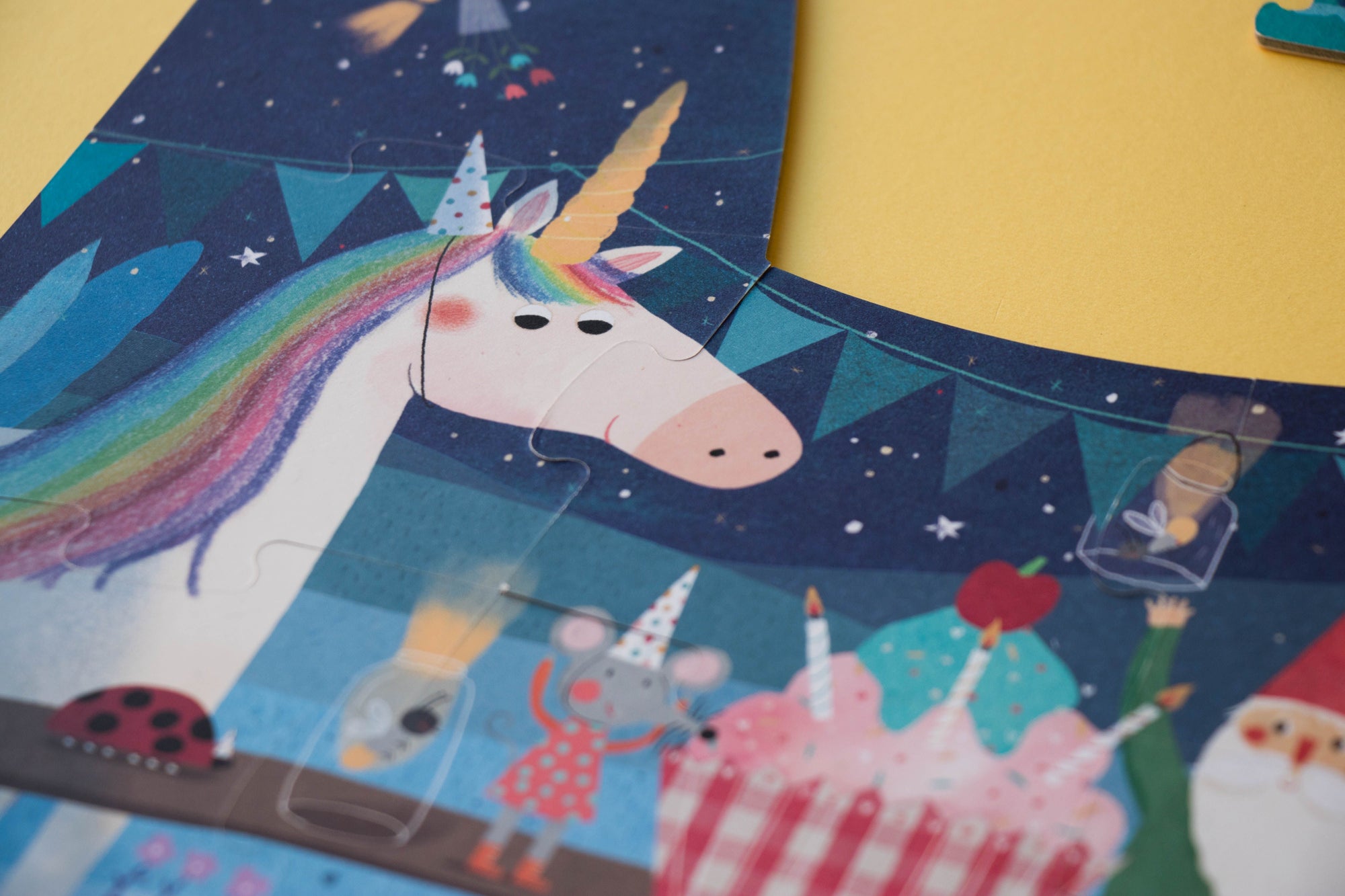 Londji Reversible Puzzle "Happy Birthday Unicorn"