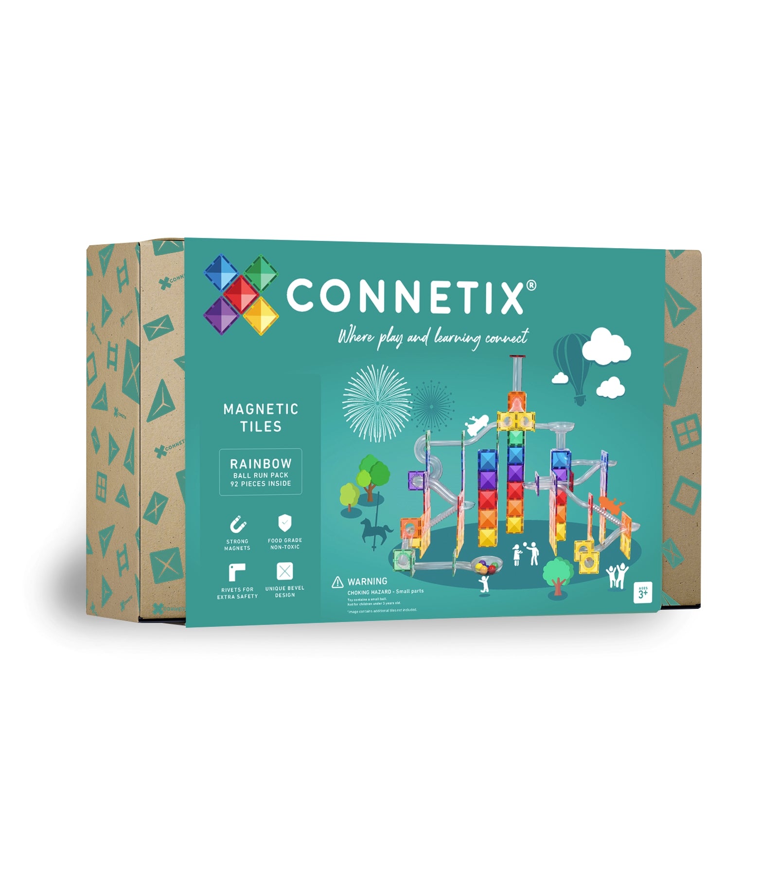 Connetix Magnetbausteine "Ball Run Pack" 92-teilig