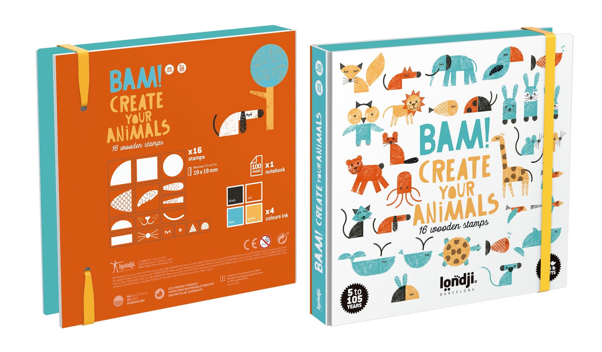 Londji Stempelset ' Bam Animals'