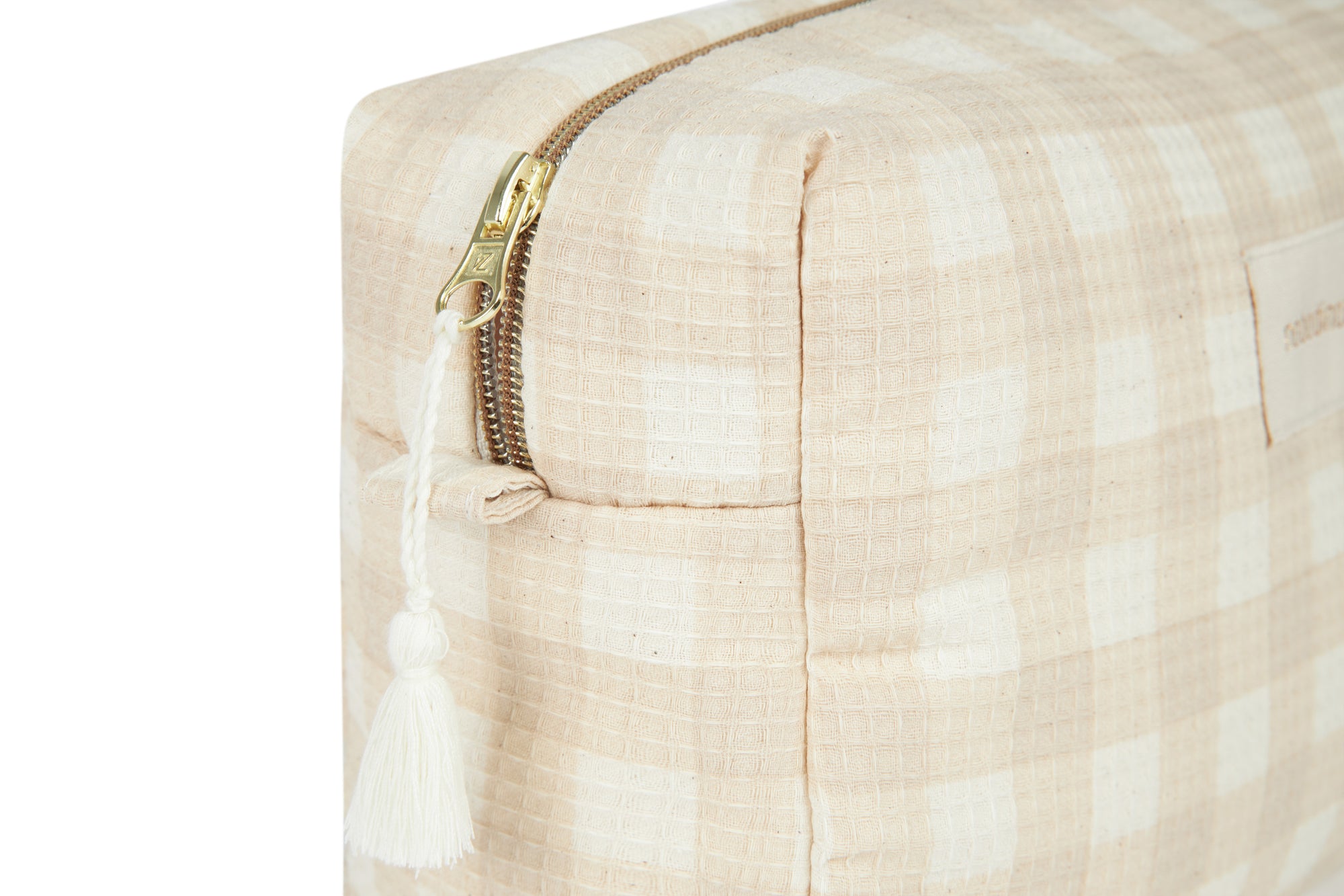 Nobodinoz Kosmetiktasche "Diva Opera" Ivory Checks