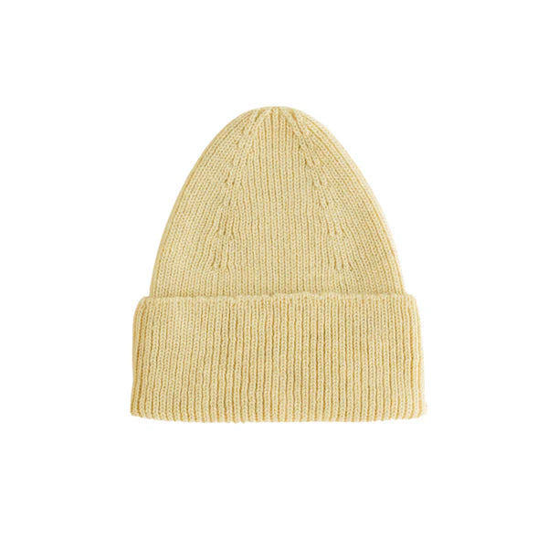 Hvid Kids Beanie "Fonzie" Light Yellow