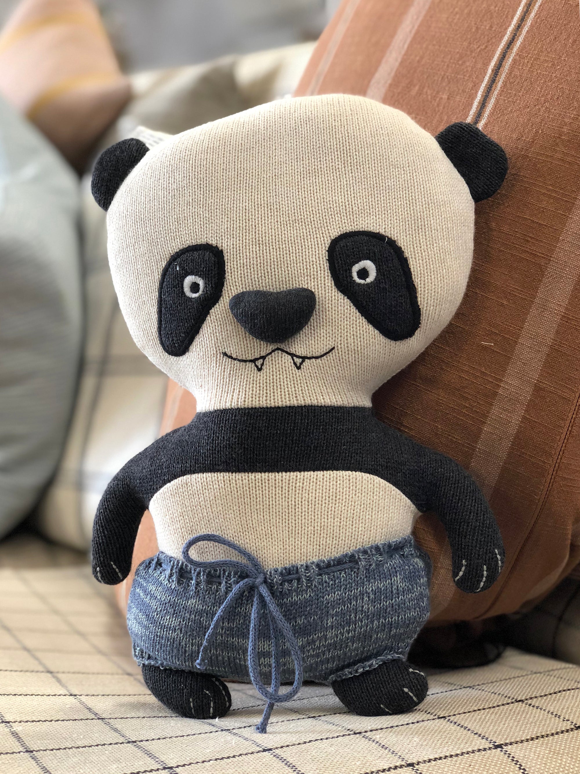 OYOY Kuscheltier Panda Ling Ling Schwarz/Weiss/Grau