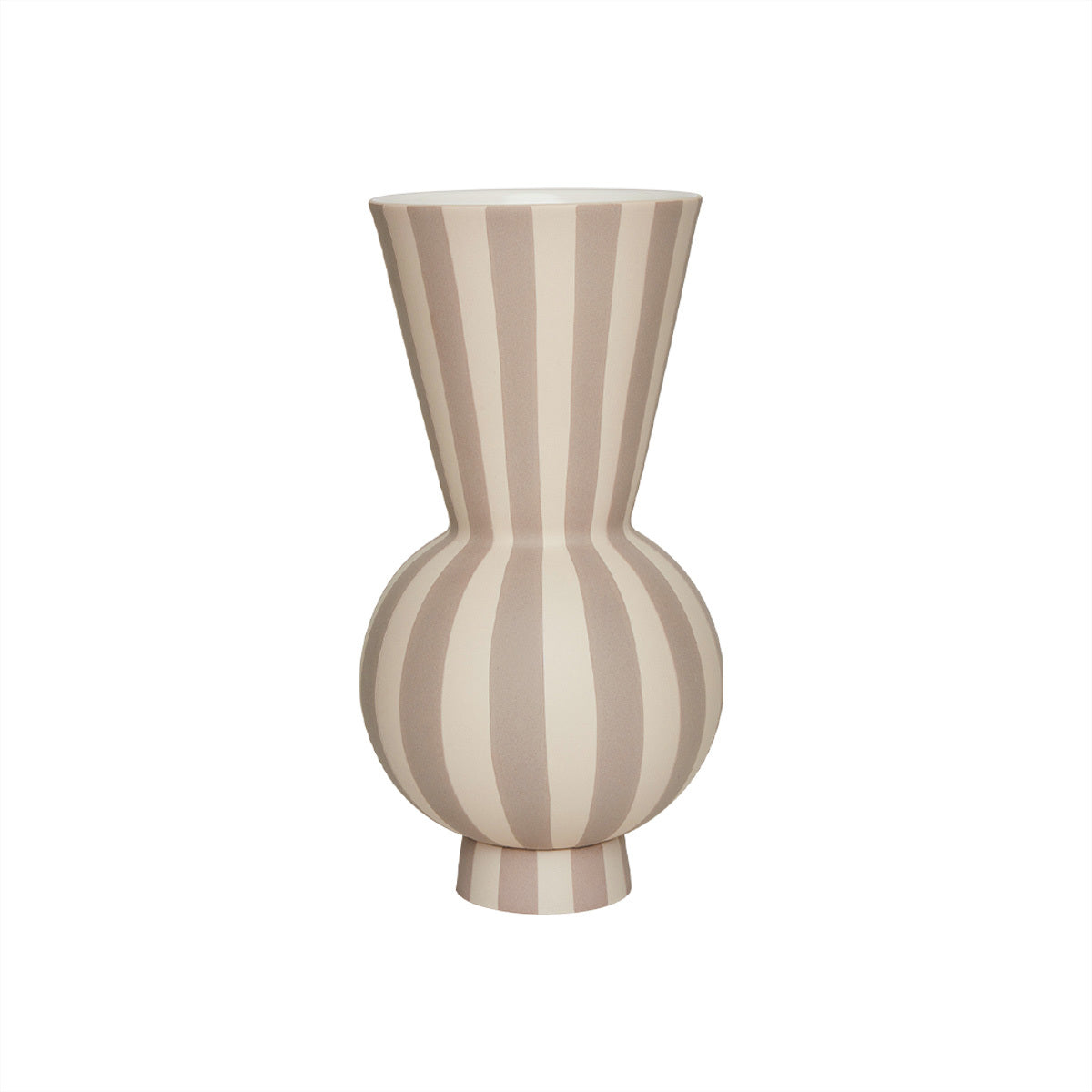 OYOY Vase Toppu 28 cm, Schwarz/Weiss