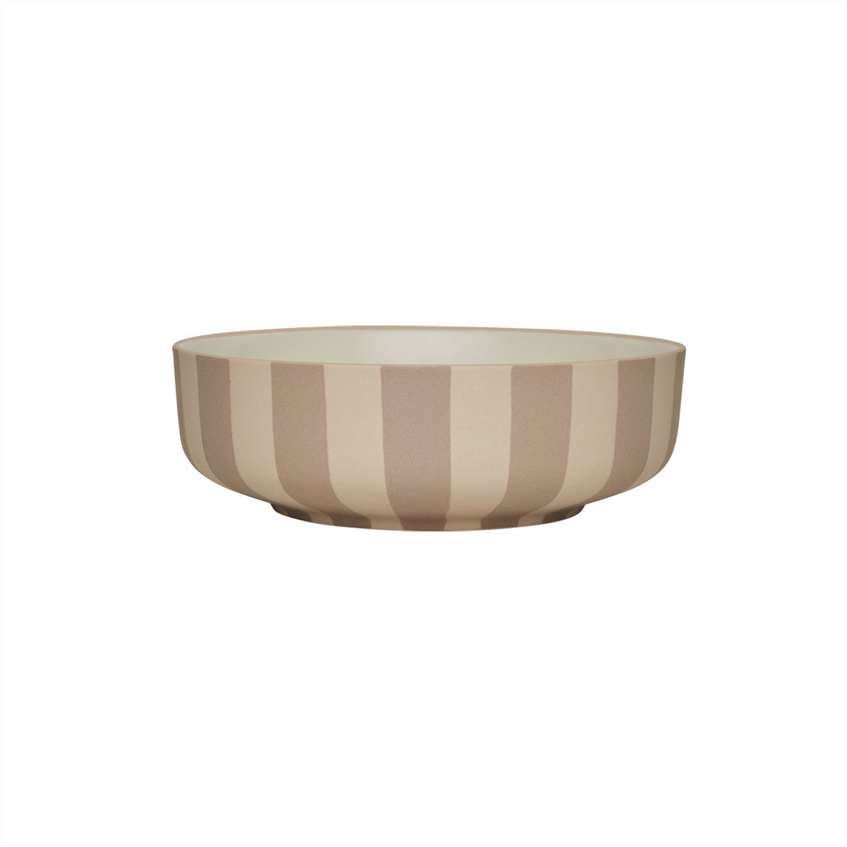 OYOY Dekoschale Toppu Bowl Large Grau/Weiss