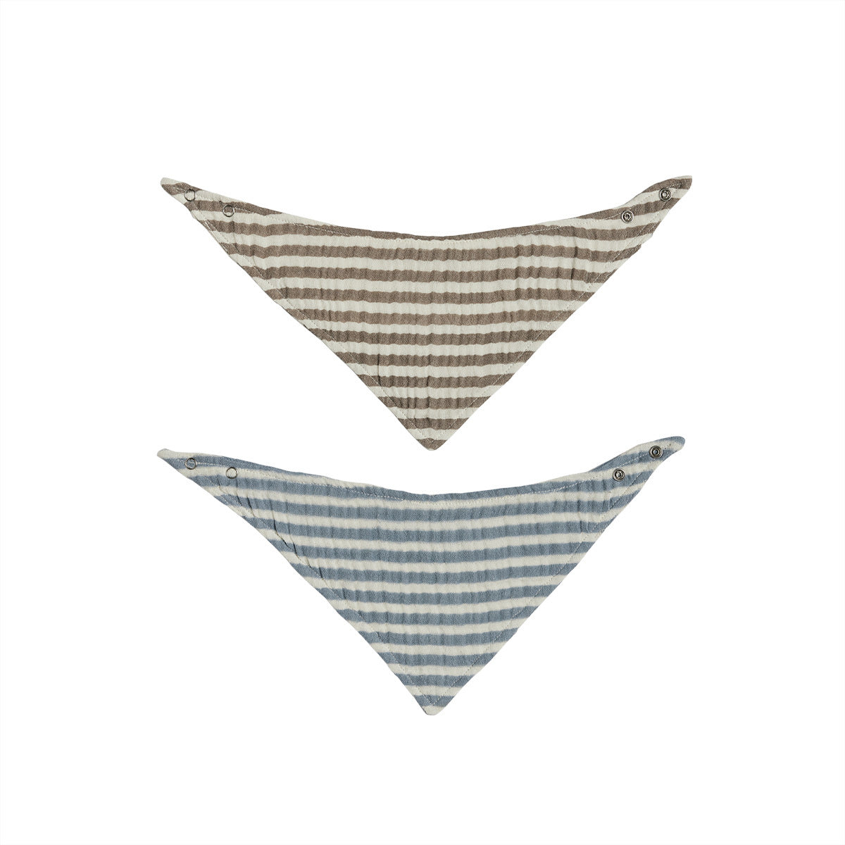 OYOY Lätzchen Striped Drool blau - grau