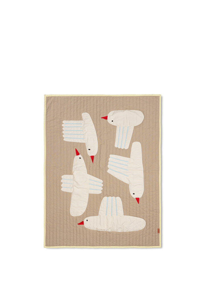 Ferm Living Decke - Bird Quilted