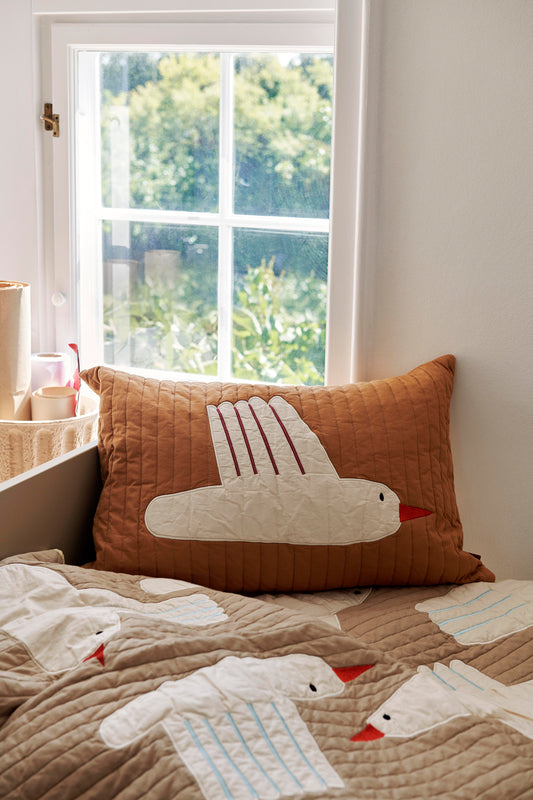 Ferm Living Kissen - Bird Quilted