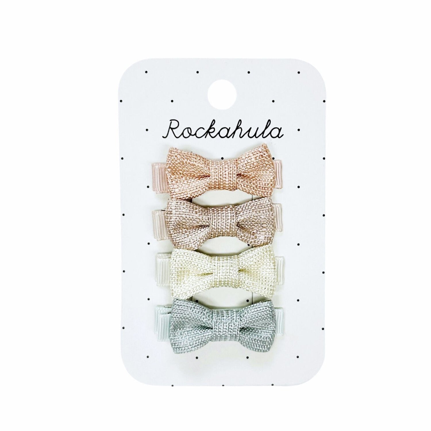 Rockahula Haarspangen -  Nordic Shimmer Mini Bow Clips