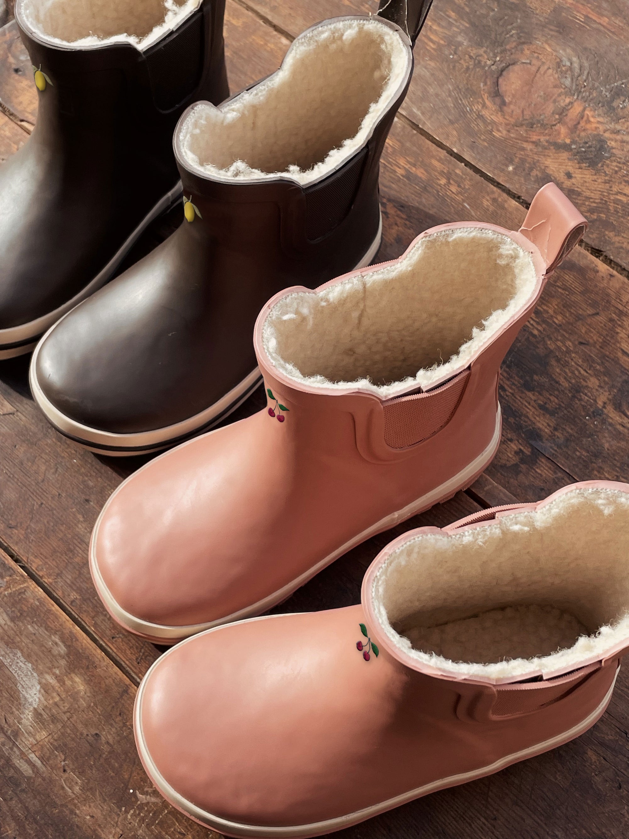 Konges Sløjd Regenstiefel tief "Chocolate Brown"