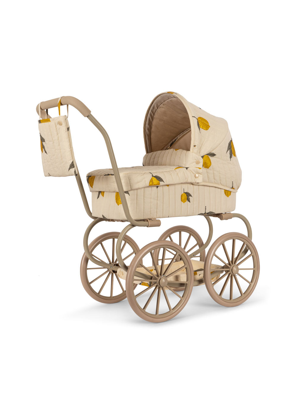 Konges Sløjd Puppen-Kinderwagen "Mini Doll Pram Mon Grand Citron Glitter"