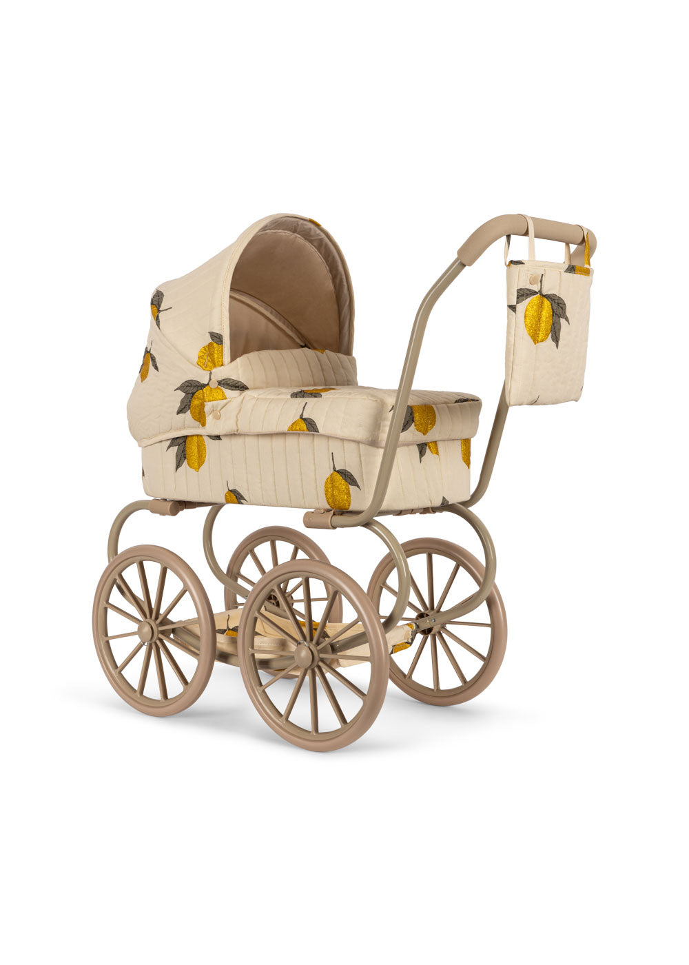 Konges Sløjd Puppen-Kinderwagen "Mini Doll Pram Mon Grand Citron Glitter"