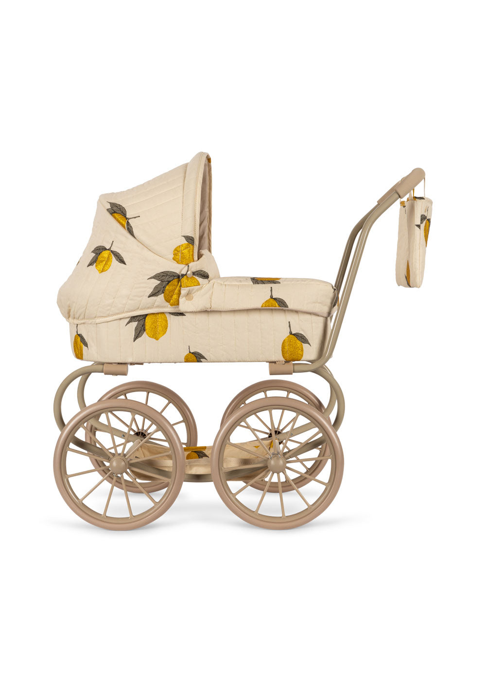 Konges Sløjd Puppen-Kinderwagen "Mini Doll Pram Mon Grand Citron Glitter"