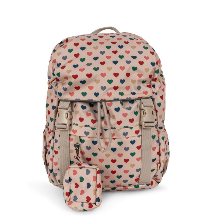 Konges Sløjd Schulrucksack Set "Coeur Colore Frappe"