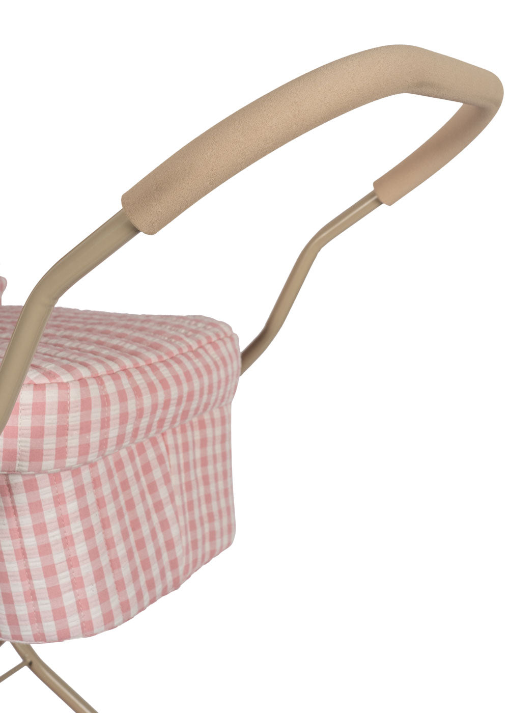 Konges Sløjd Puppen-Kinderwagen "Doll Pram Powder Pink Check"