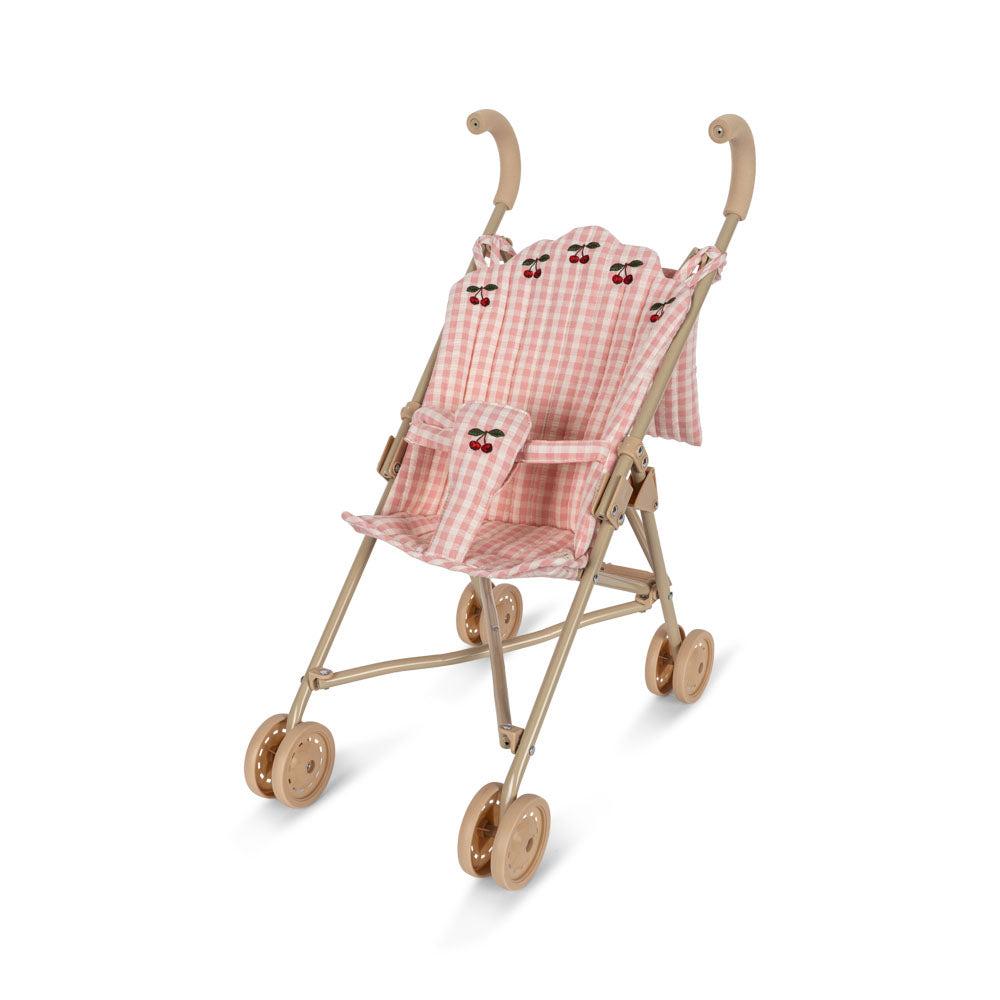 Konges Sløjd Puppen-Kinderwagen "Powder Pink Check"